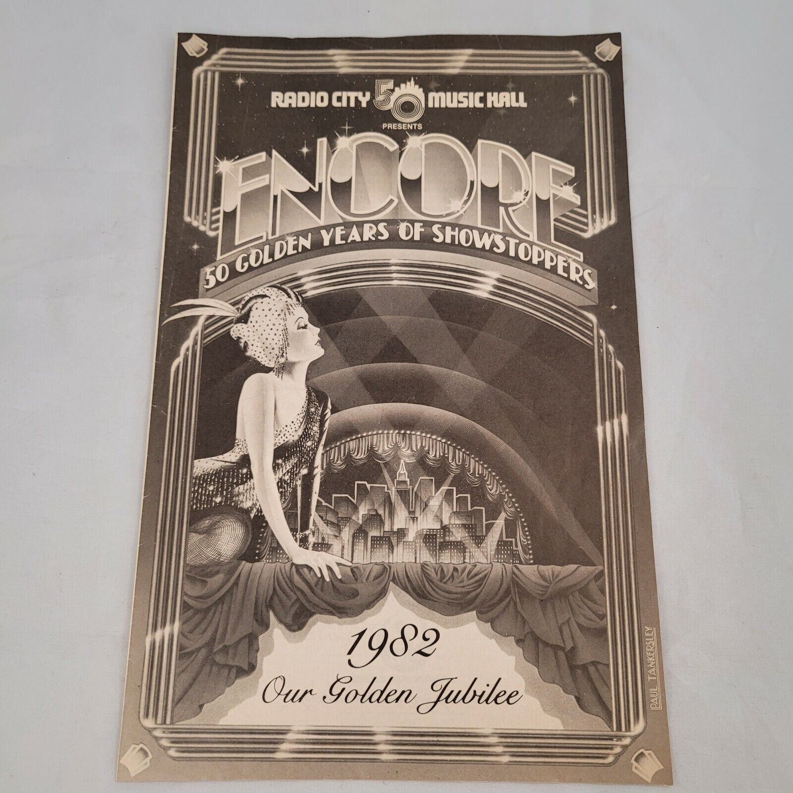 Vintage Radio City Music Hall Anniversary Playbills Program Art Deco Lot of 3  Без бренда - фотография #2