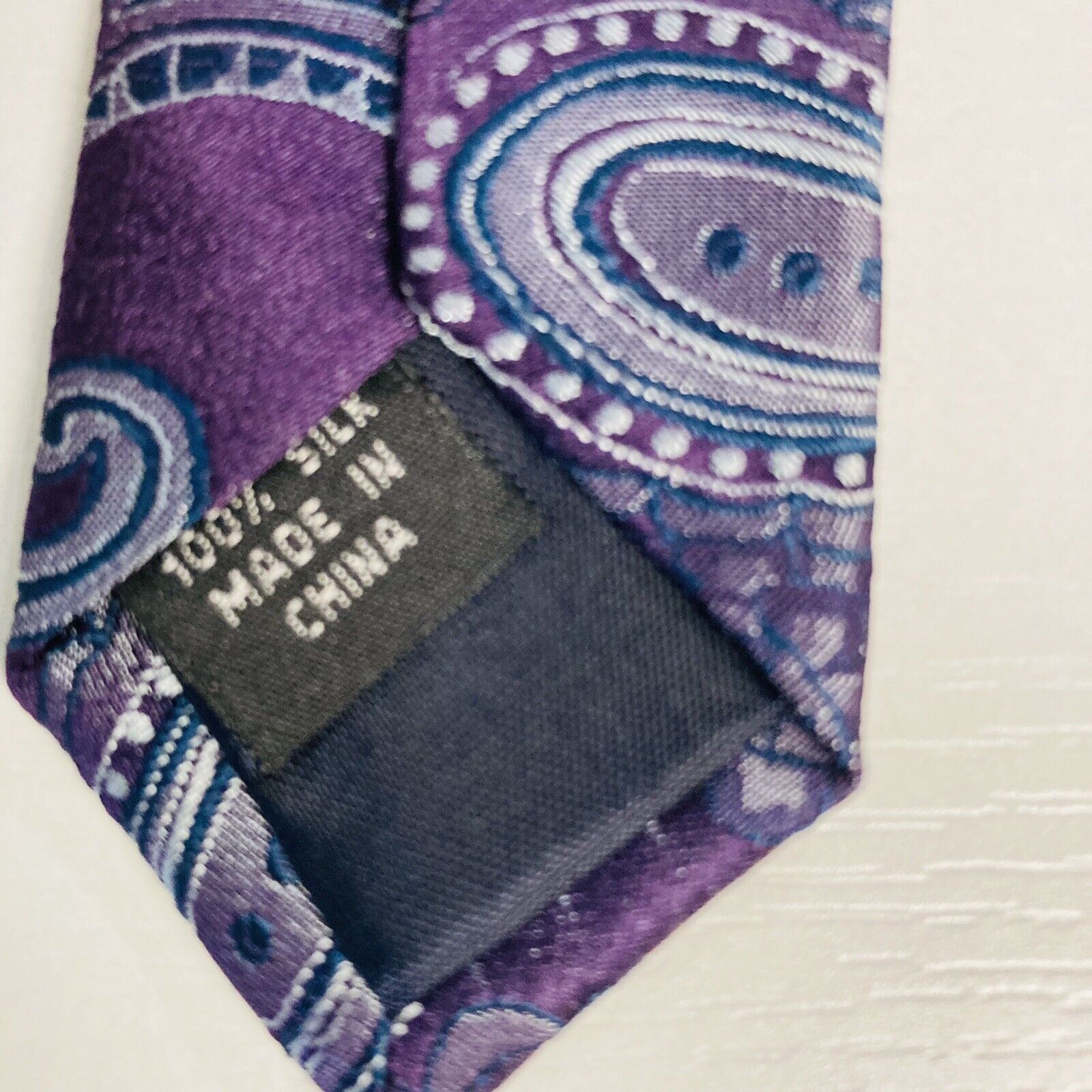 Lot of 3 100% Silk Men's Neck Ties Paisley Plaid Purples Chereskin Kenneth Cole  Chereskin,Kenneth Cole,Pierre Cardin - фотография #7