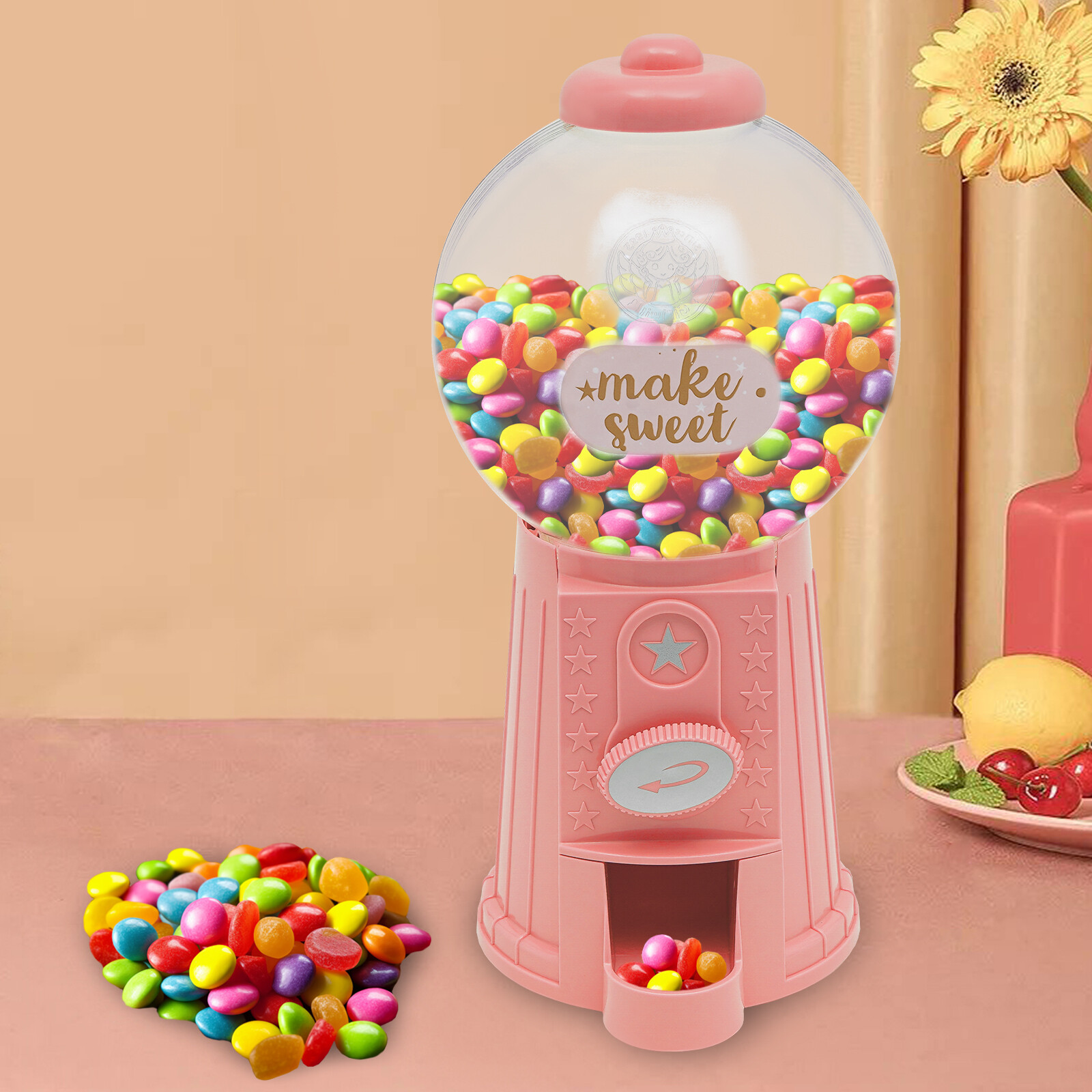 Candy Dispenser, Cute Wending Machine for Desktop, Manual Candy Machine, Pink Unbranded Does not apply - фотография #3