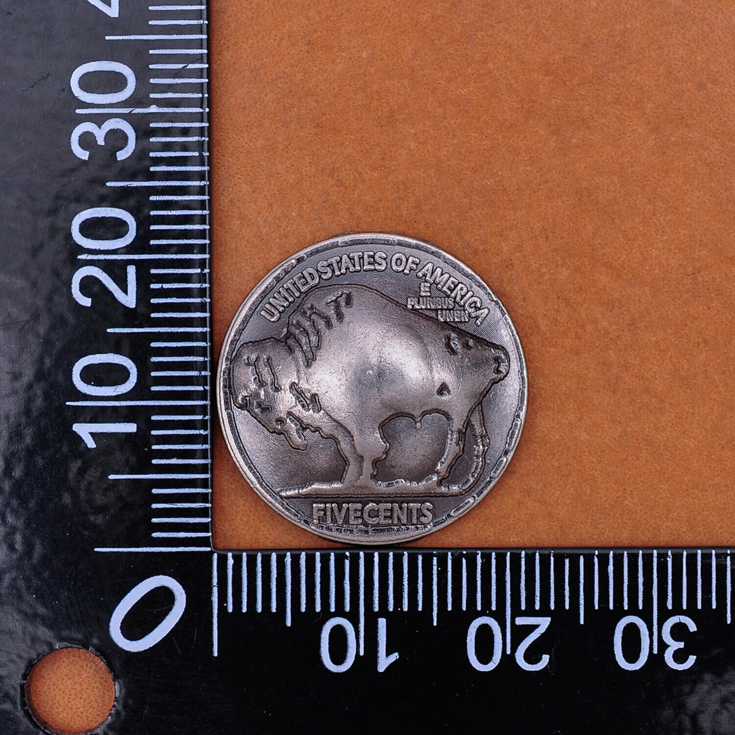 5pcs Western Southeast American Bison Bull Buffalo Leathercraft Coin Concho Unbranded Does not apply - фотография #10