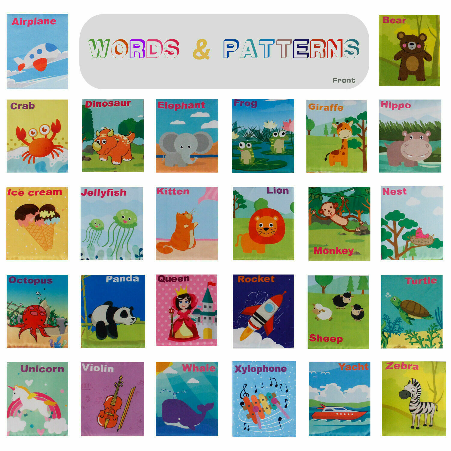 Portable Baby 26PCS Soft Card/Set Montessori Baby Leaning Book For Toddlers Kids Mini Tudou does not apply - фотография #6