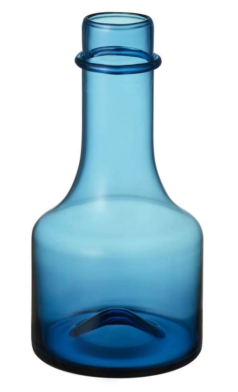 Iittala Tapio Wirkkala Limited Edition Glass Bottle, Turquoise Iittala Ittala Tapio Wirkkala Limited Edition