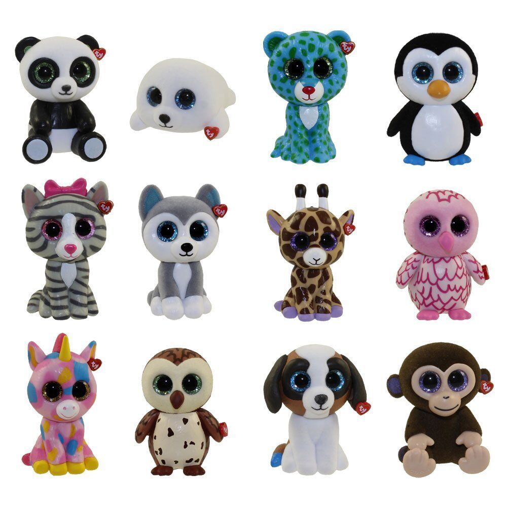 SET of 12 Ty Beanie Boos Mini Boo Hand Painted Collectible Series 1 Figurines  Ty