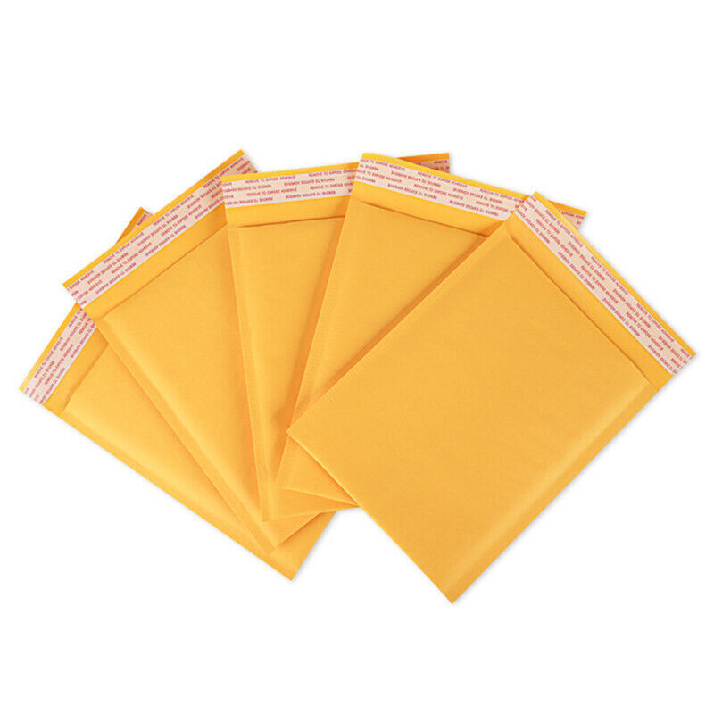 100 Pack #0 6.5" x 9" Kraft Bubble Mailers Padded Envelope Shipping Bags Seal Citadel KRT0-69 - фотография #7