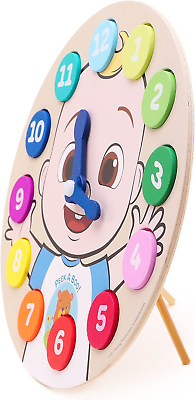 Toyland® Cocomelon Wooden Learning Clock Puzzle - Learn to Tell The Time - Toys Toyland Not Applicable - фотография #8