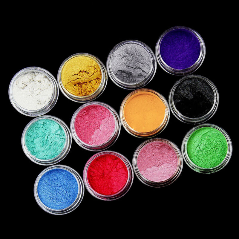 12PCS Natural Mica Pigment Powder Set for Soap Cosmetic Resin Nail Colorant Dye Unbranded / Genenic - фотография #2