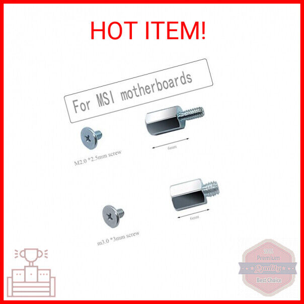 M.2 SSD Mounting Screws Kit for MSI Motherboards (8pcs) Does not apply - фотография #2