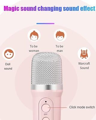 Karaoke Machine for Kids,Portable Bluetooth Karaoke Speaker,with 2 Microphones  Does not apply Does Not Apply - фотография #7