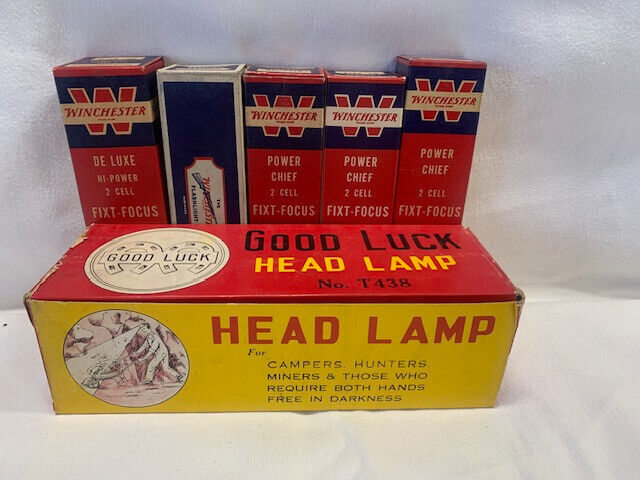 Vintage Winchester Flashlights Collectible Spotlight Reapting Arms Goodluck Lamp Winchester