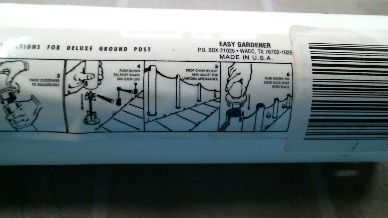 Easy Gardner 232 Deluxe White Post, Great for Paths and Gardening, Lot of 12, FS Easy Gardening 26200 - фотография #4