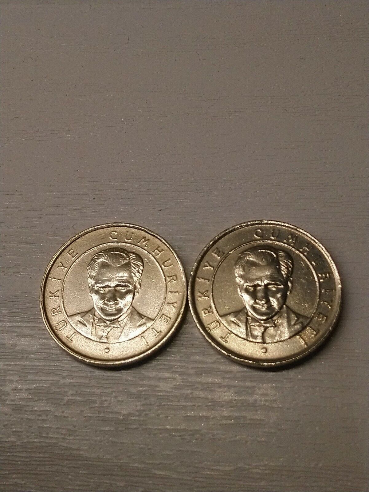 Turkish New 25 Kurus Coin x2 (Both 2005) Без бренда - фотография #6