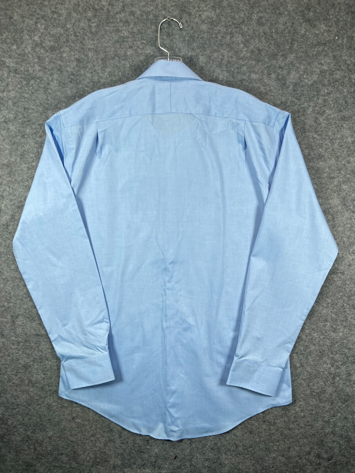 NWT Nordstrom Mens Shop Dress Shirt 16 34-35 Blue Trim Fit Non Iron Button A13 Nordstrom - фотография #11