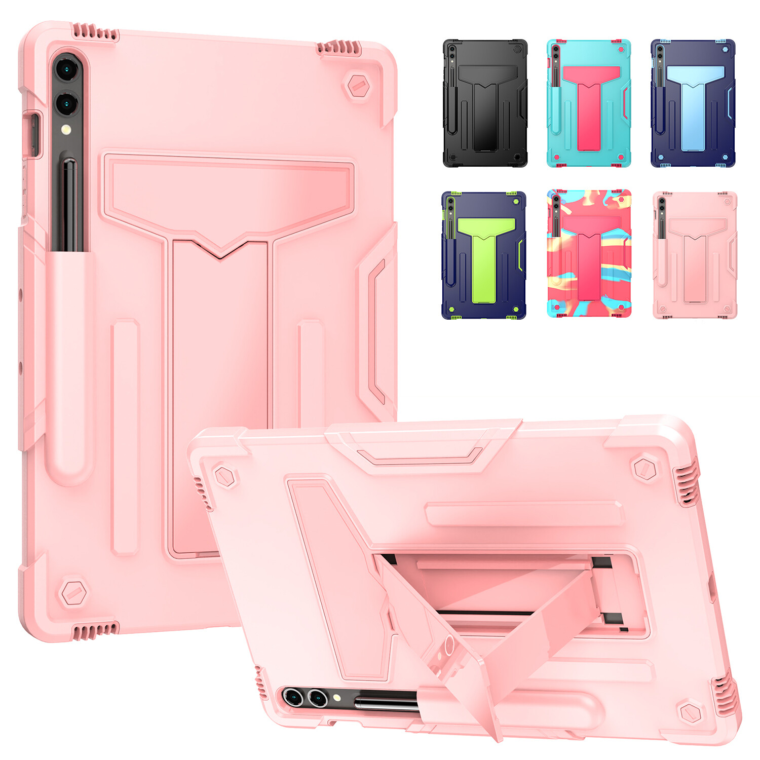 For Samsung Galaxy Tab S9+/FE+ X810/X818U Heavy Duty Stand Hybrid Case Cover Unbranded Does Not Apply - фотография #18