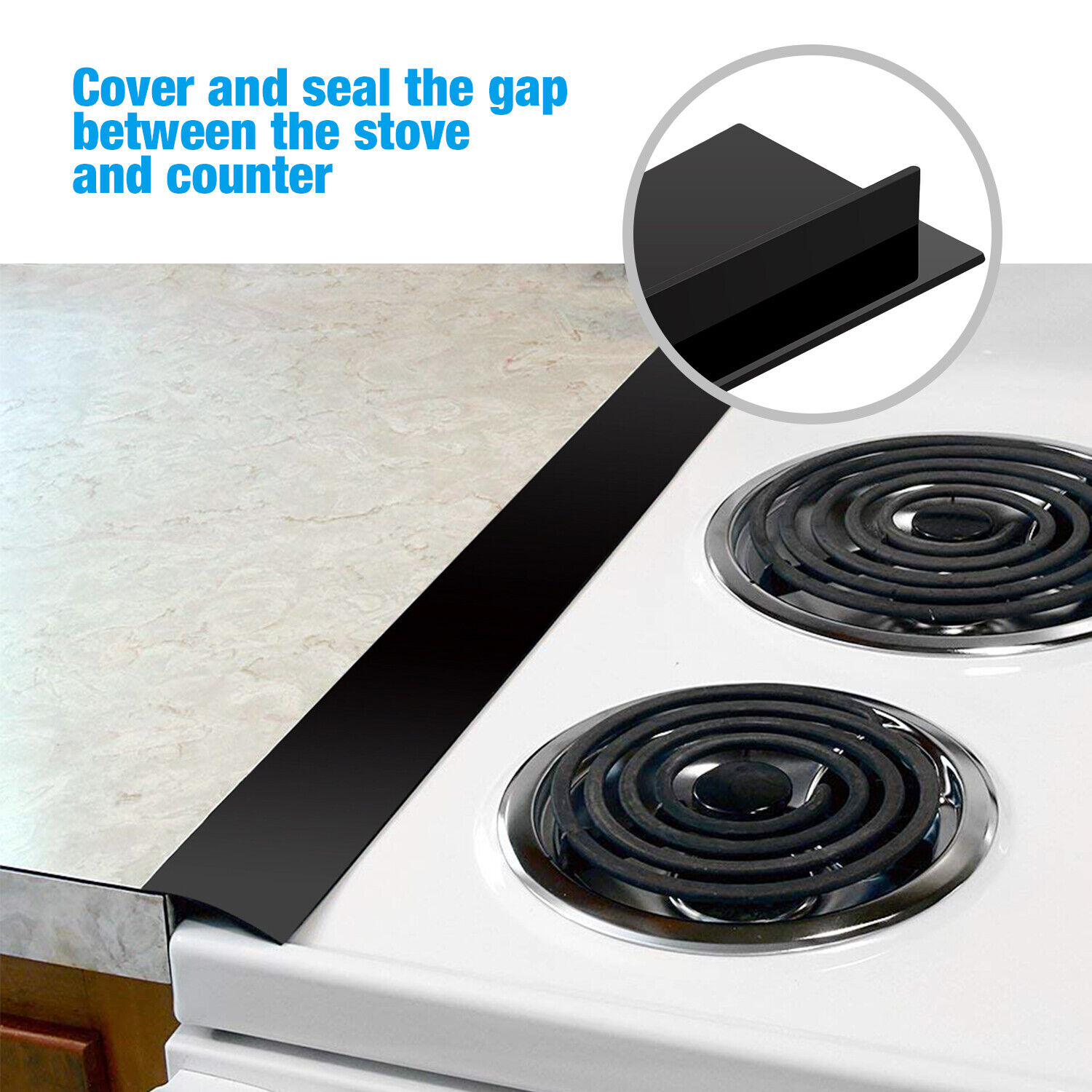 2X Silicone Kitchen Stove Counter Gap Cover Oven Guard Spill Seal Slit Filler US Unbranded Does not apply - фотография #6