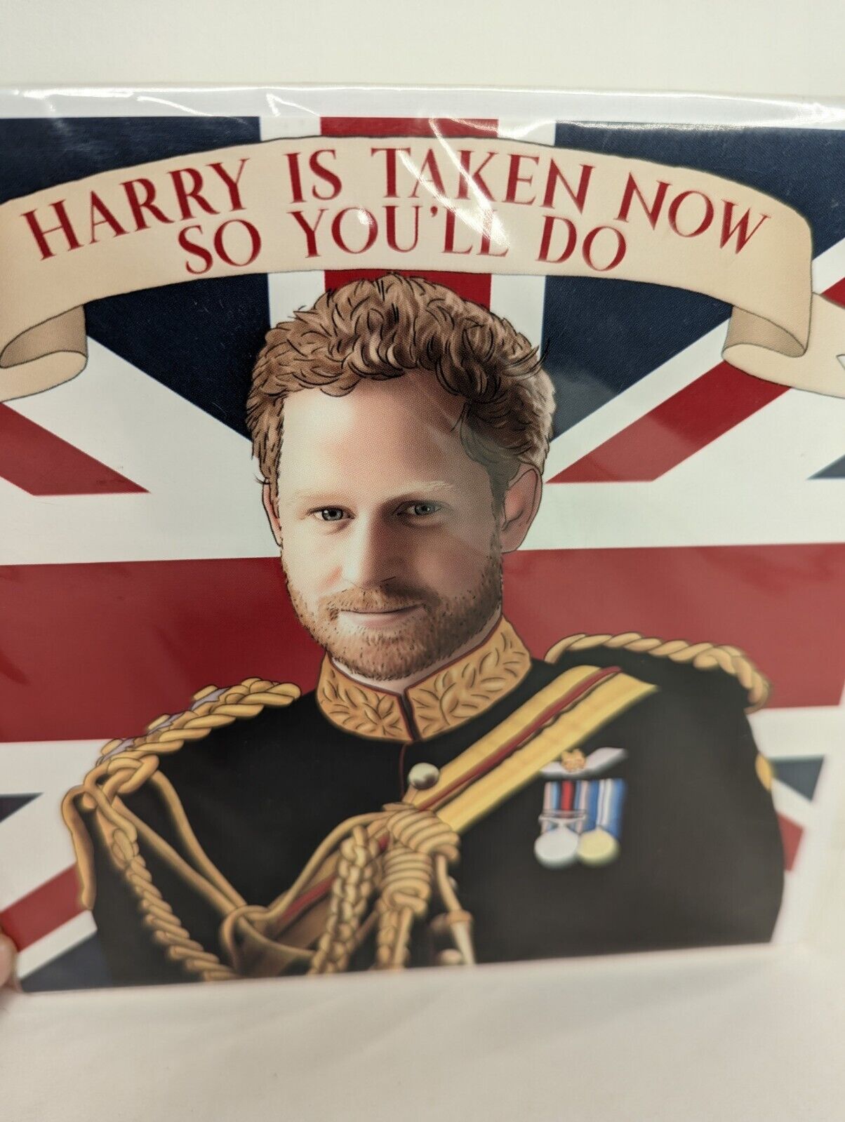 Prince Harry Blank Card Royal Family WACTT  UK "Harry Is Taken Now" RARE Sealed Без бренда - фотография #4