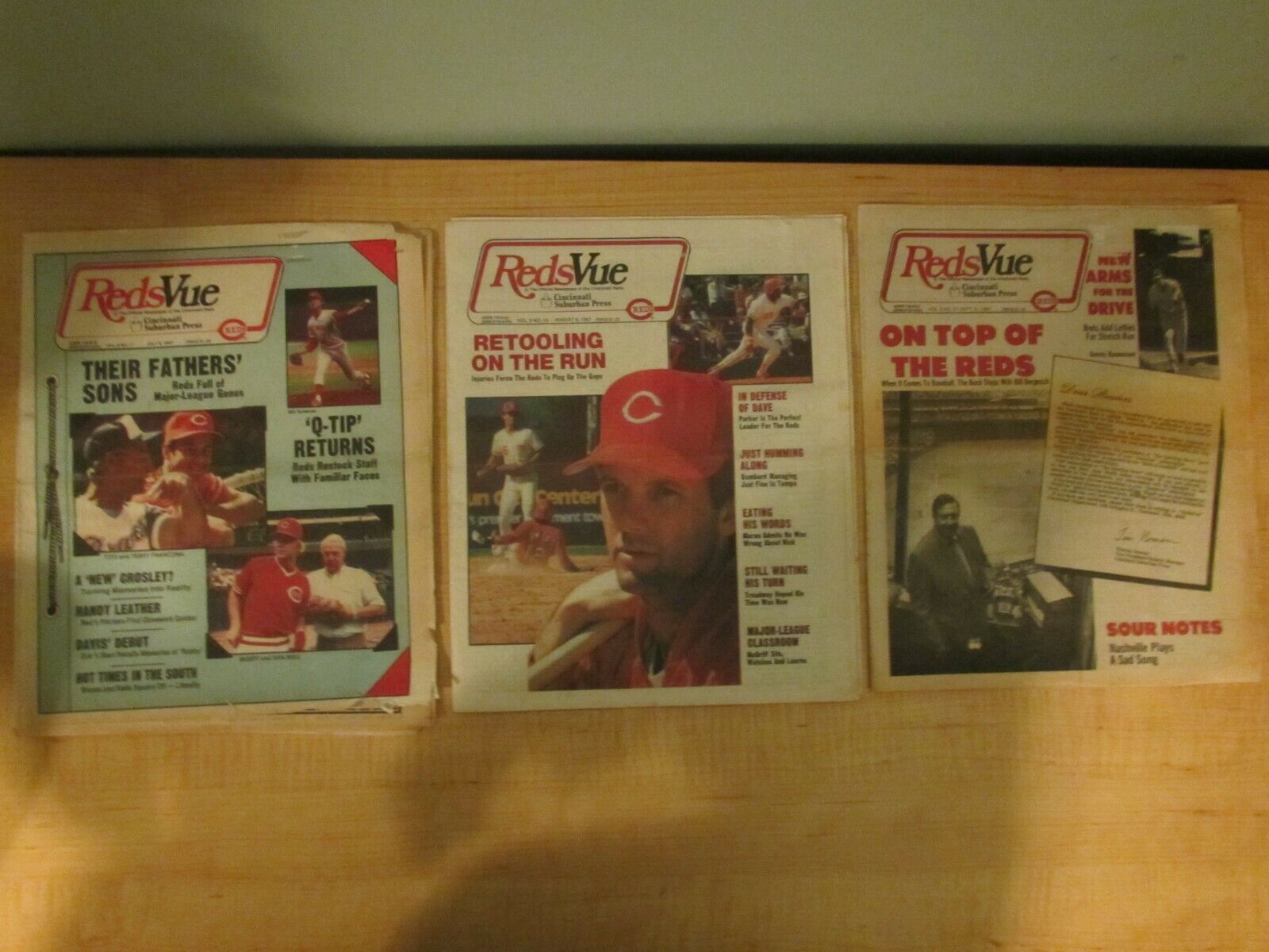 1987 Reds Vue Newspaper Lot of 7 Cincinnati Без бренда - фотография #3