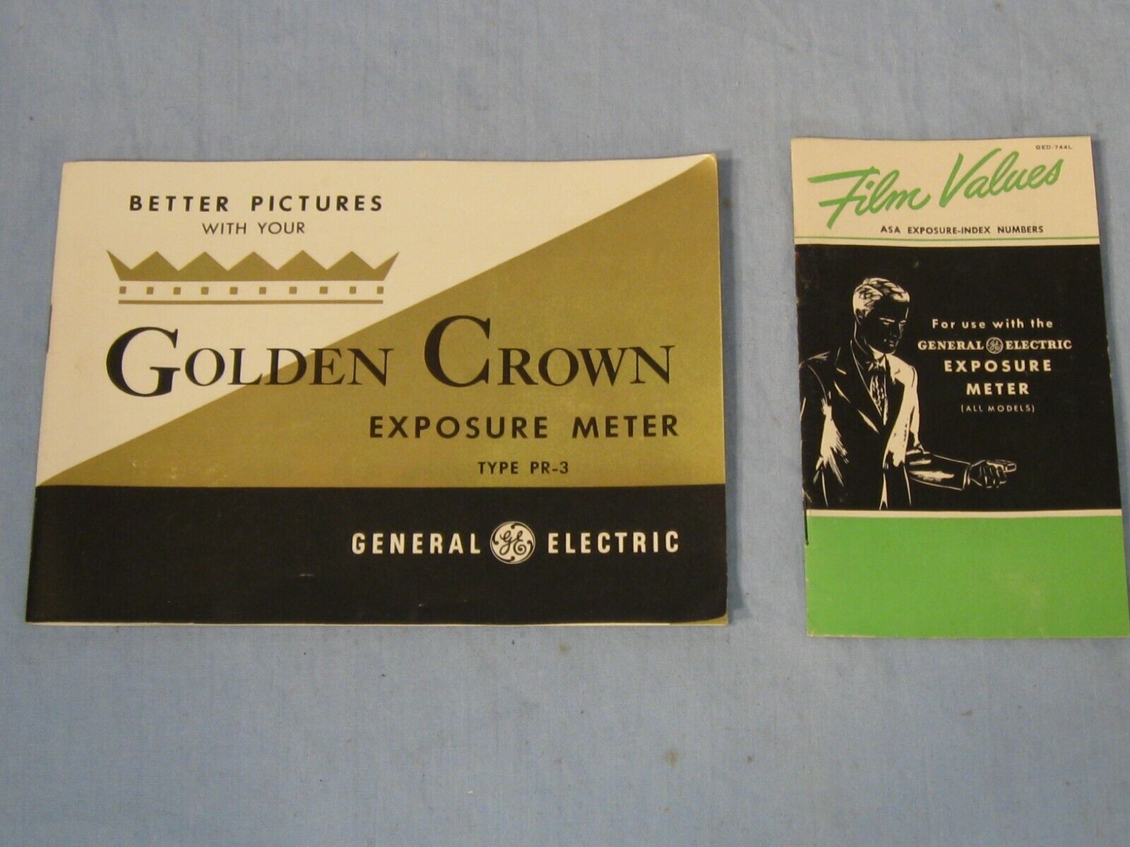 Vintage General Electric Exposure Meter Instruction Booklets GE