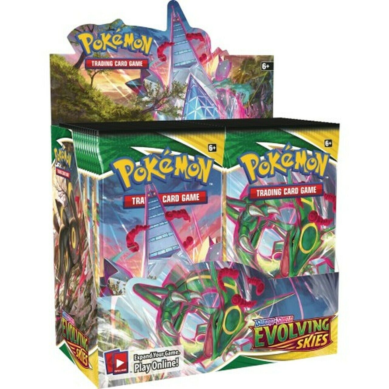 10 EVOLVING SKIES Booster Pack Lot - Sealed From Box Pokemon Cards Без бренда