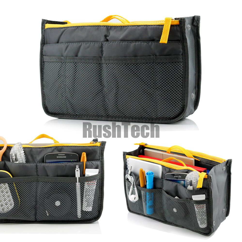 2-Pack Women Travel Insert Handbag Organizer Purse Large Liner Tidy Bag Case Unbranded Does not apply - фотография #5