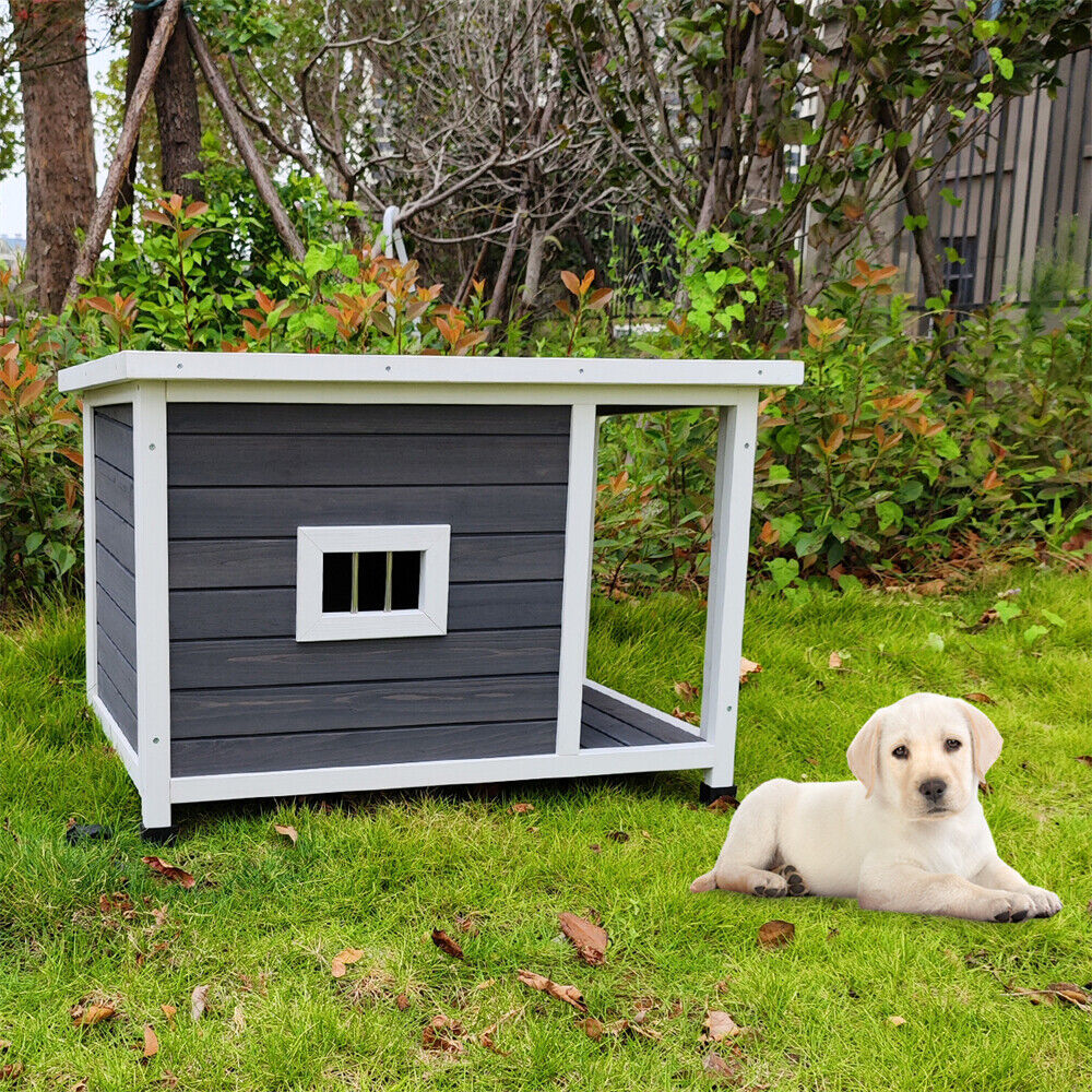 Dog House Indoor& Outdoor Wooden Dog Kennel with Opening Hinged Roof Dog Cage  Outdoor - фотография #7