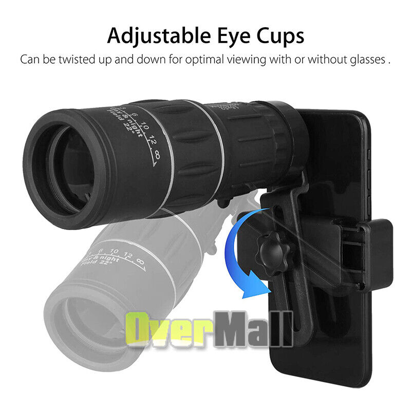 16x52 Zoom HD Vision Monocular Telescope Hunting Camera HD Scope + Phone Holder MUCH Does Not Apply - фотография #11