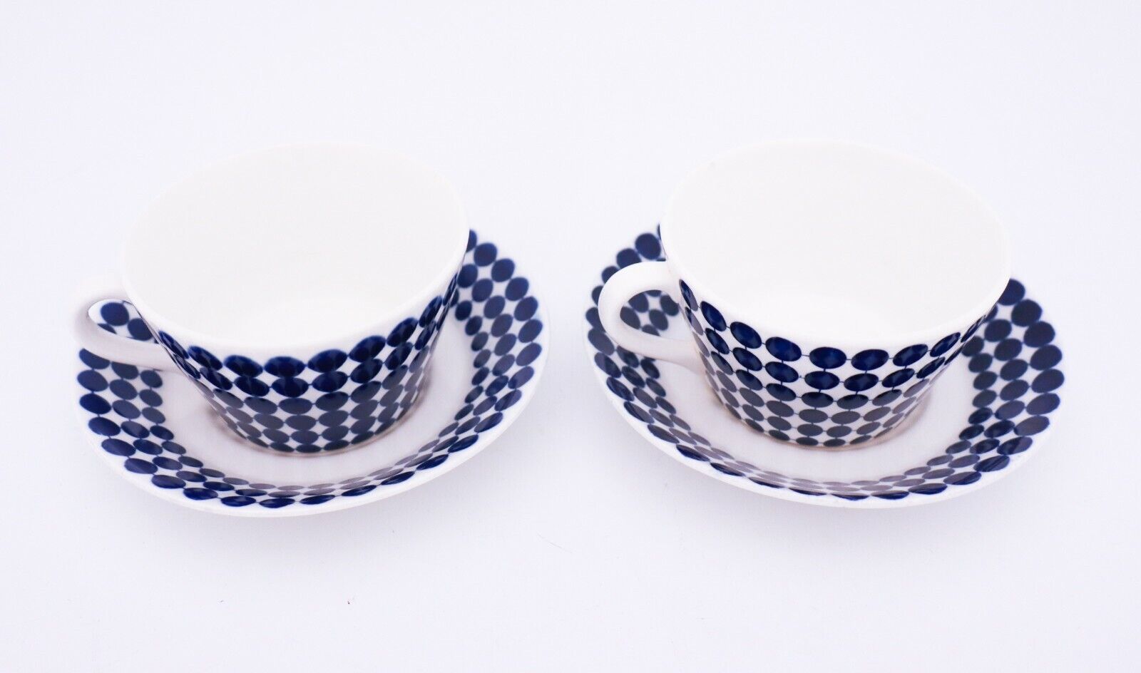 2 Teacups & Saucers - Adam - Stig Lindberg - Gustavsberg Без бренда - фотография #3