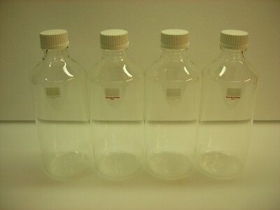 Case of 4 Wheaton Glass Laboratory Clear Roller Bottles w/ Screw Cap 348273 NEW WHEATON 348273