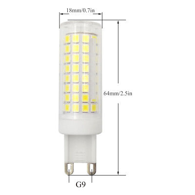 6pcs G9 LED Bulb 102-2835 SMD 7W 110V Warm White Ceramics Light for Home H ZHENMING Does Not Apply - фотография #2