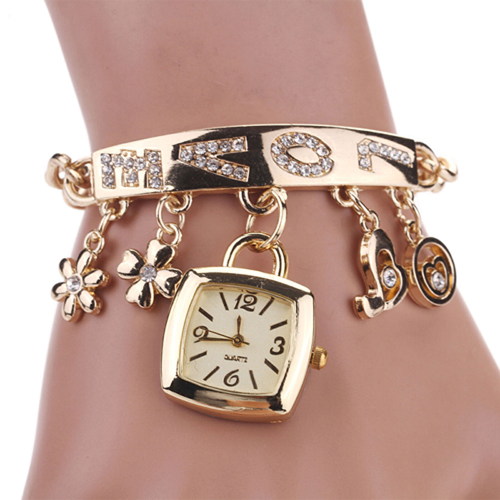 Jewelry Wristwatch Wear-resistant Shiny Surface Stylish Quartz Bracelet Watch Unbranded - фотография #2