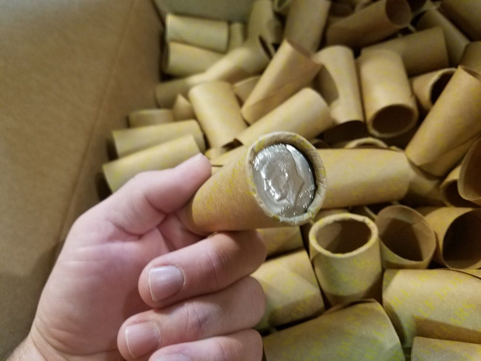 50 Pack Half Dollar Performed Shotgun Coin Wrappers. Paper Rolls. Machine Crimp NF STRING Does Not Apply - фотография #5