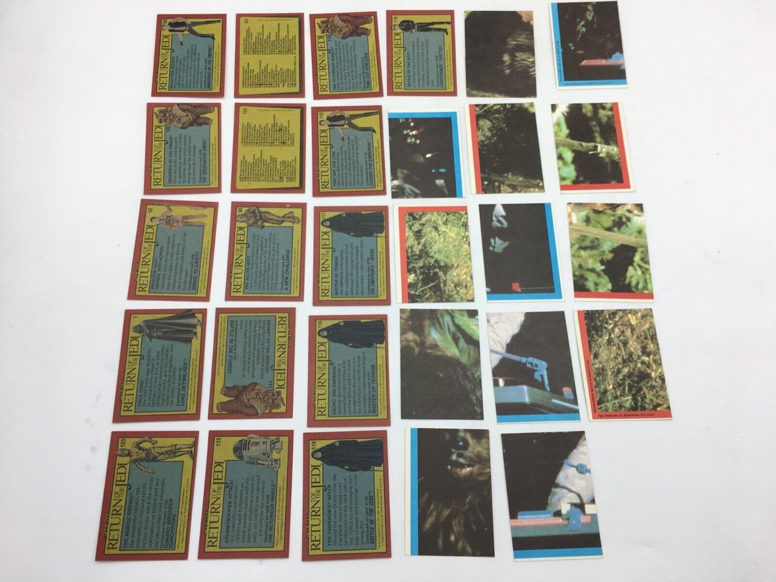 1983 Star Wars Return of the Jedi Trading Card Lot (29 Cards)  Topps - фотография #10