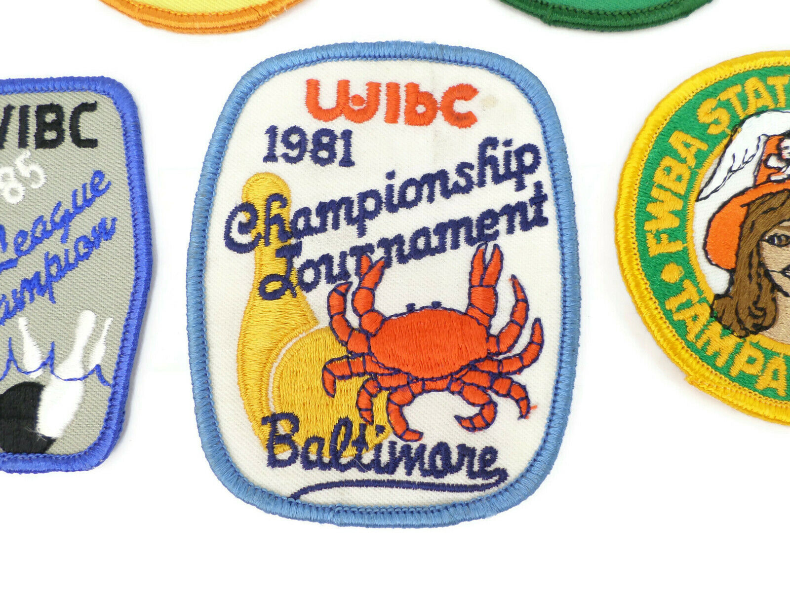 5 WIBC & FWBA Bowling Tournament Champion Patches (SOME HANDLING WEAR) WIBC / FWBA - фотография #6