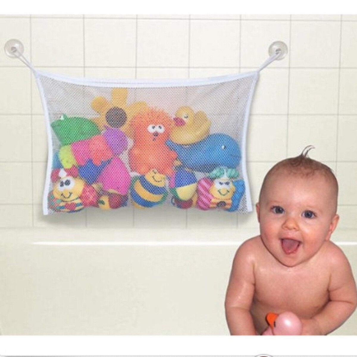 Fashion Baby Bath Bathtub Toy Mesh Net Storage Bag Organizer Holder Bathroom Unbranded Does Not Apply - фотография #2