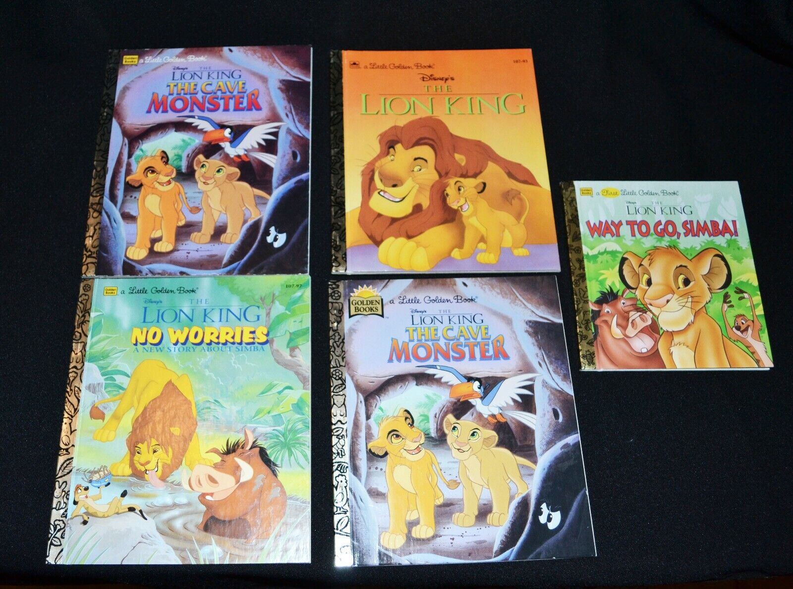 Disney The Lion King Golden Books Vintage 1994, 1995, 1996 Disney Does Not Apply