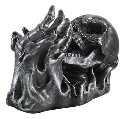 Gargle of Wine Skull Engulfed by Flames - Skeleton Wine Holder Без бренда - фотография #5