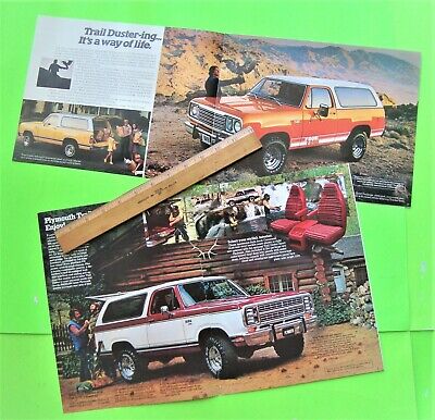 Lot of 6 1976 - 1981 PLYMOUTH TRAIL DUSTER CATALOGS Brochures 42-pgs SPORT UTE Без бренда - фотография #2