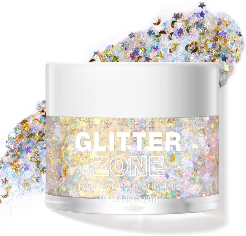 LANGMANNI Holographic Body Glitter Gel for Body, Face, Hair and Lip.Color Changi Langmanni - фотография #12