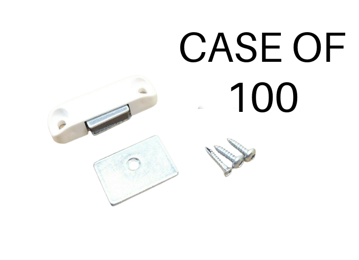 CASE OF 100  HUNTER DOUGLAS WHM60126 SHUTTER MAGNETIC CATCH  KIT IN WHITE Hunter Douglas WHM60126
