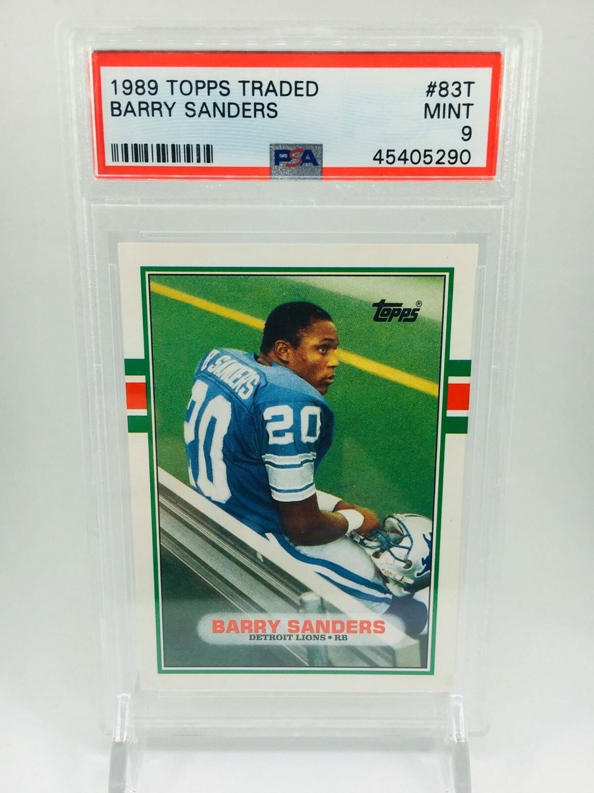 (13) Barry Sanders ROOKIE 1989 Topps Traded #83T LOT. PSA 9’s & 8’s. Great VALUE Без бренда - фотография #2
