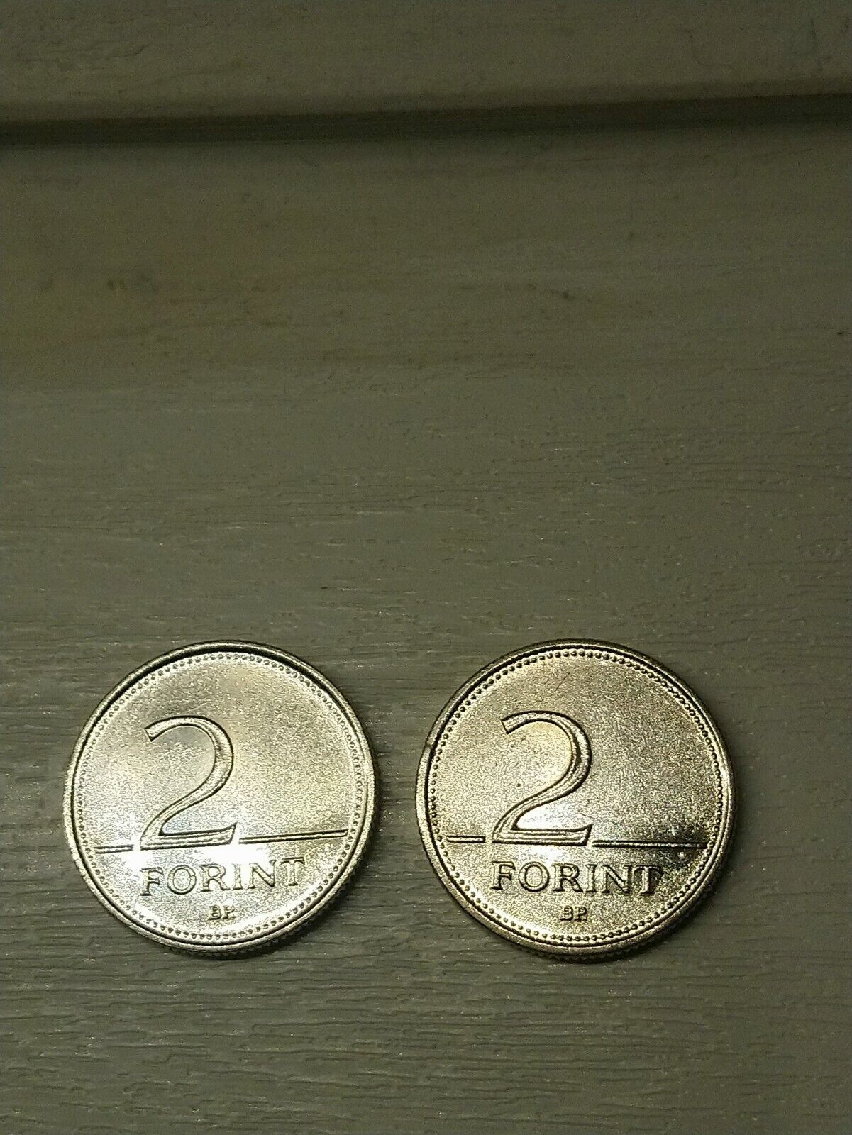 Hungarian 2 Forint Coins (2002 & 2006) Set of Two Без бренда