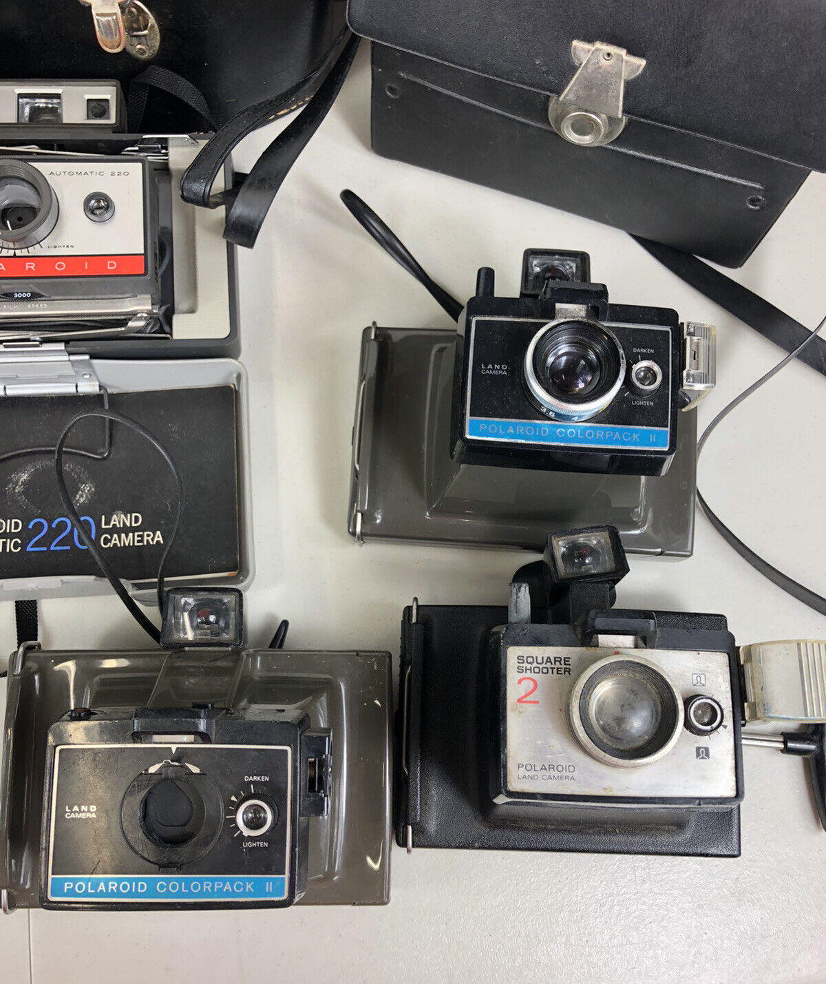 Vintage Polaroid Camera Lot 8 Cameras 3 Cases Polaroid Multiple - фотография #2