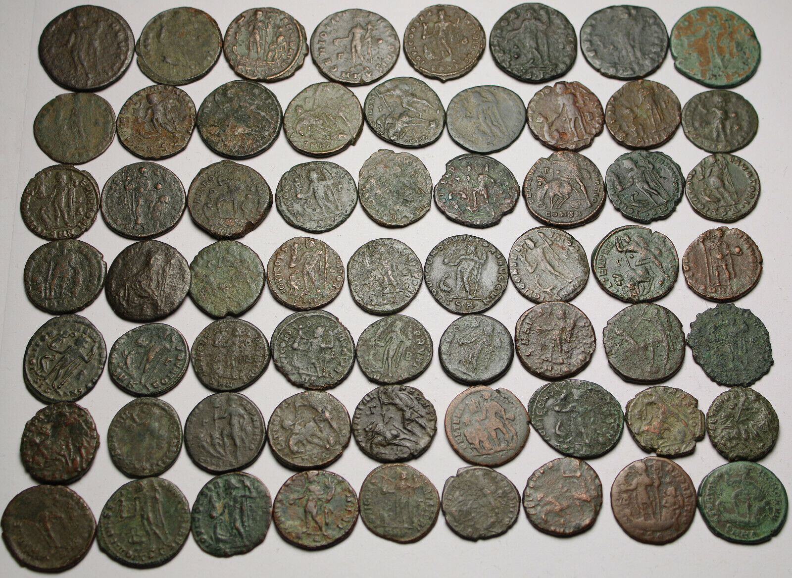 Lot of 3 large coins Rare original Ancient Roman Constantius Licinius Maximianus Без бренда - фотография #7
