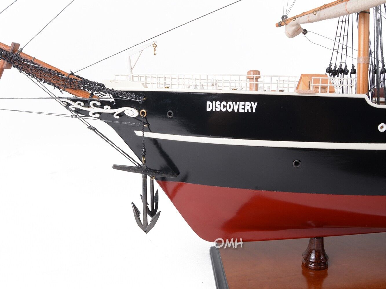 RRS Discovery Antarctic Expedition Steamship SHIP MODEL Wooden Vessel Decoration OMH T202 - фотография #9