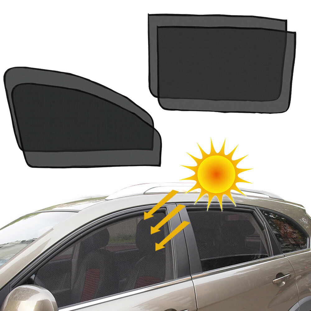 4x Car Side Front Rear Window Sun Shade Cover Mesh Shield UV Protection Magnetic Unbranded Does Not Apply - фотография #11