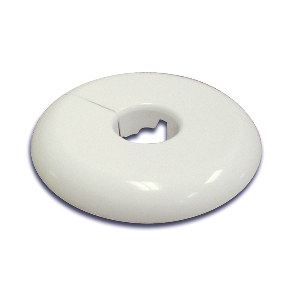 Pack 12, White Plastic 1/2" IPS 3/4" CTS 2.787 Flange OD Flexible Floor and Ceil Jones Stephens F07050