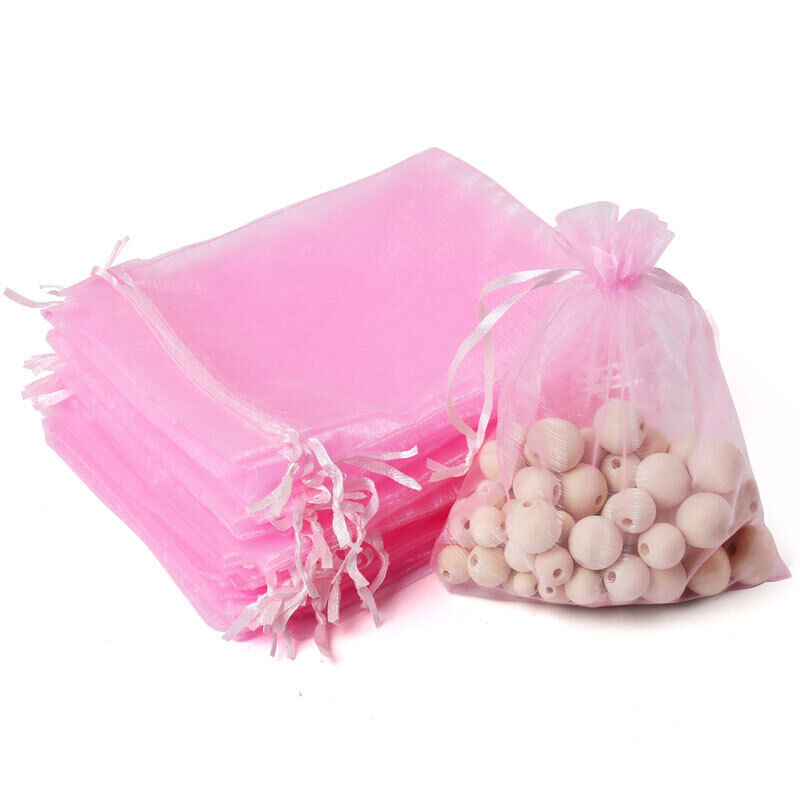 100PCS 5X7in Drawstring Organza Bag Jewelry Pouch Wedding Party Favor Gift Bags LotFancy Does Not Apply