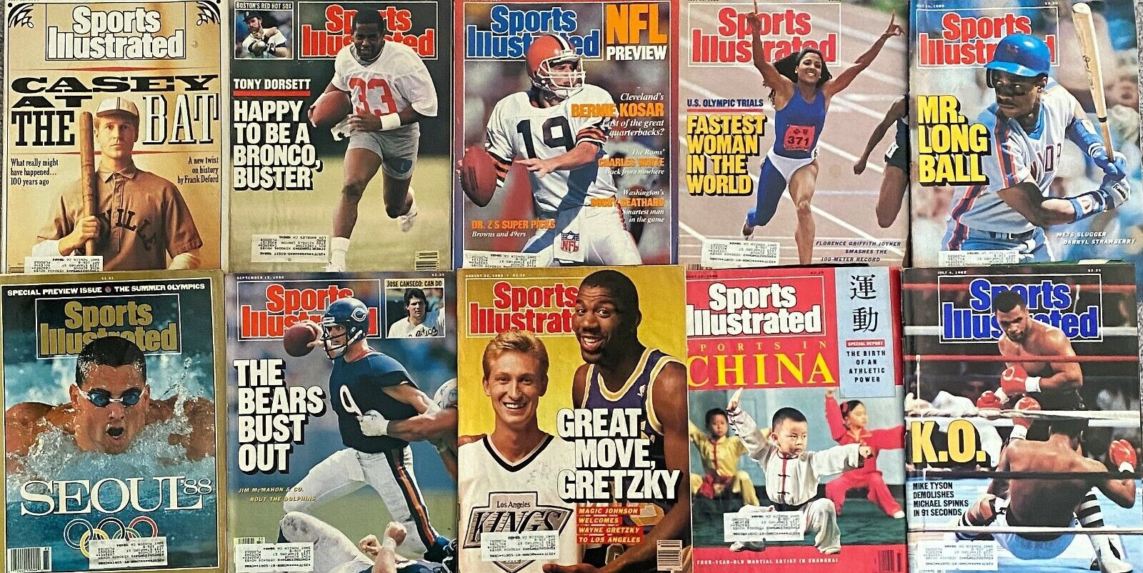 Sports Illustrated July - Sept. 1988 LOT 10 Vintage Issues (sold as LOT or solo) Без бренда