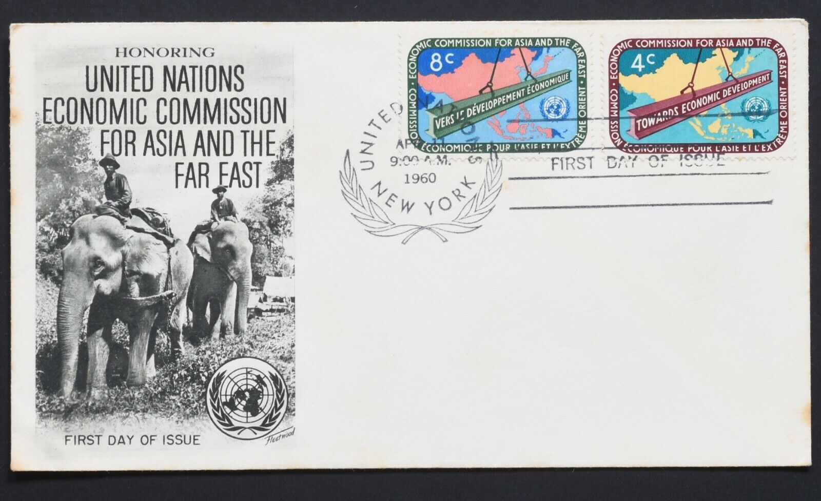 United Nations Economic commission for Asia and the Far East FDC 150420  Без бренда