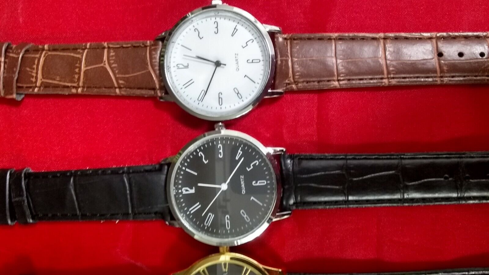 5 Brand NEW Men's Watches 10 FREE SPARE BATTERIES lot Watch  # 43211234 Unbranded - фотография #5