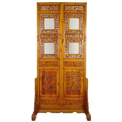 Chinese Antique Open Carved Screen/Room divider w/Stand 20P41 Без бренда